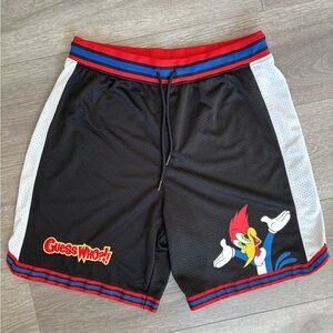 Vintage Very Rare 2002 Universal Studios Woody Woodpecker Shorts Men Size Large